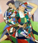 © S. Blumin, Dancers with the Fan, signed, unframed author's print of oil painting, 1984 (click to enlarge) © S. Blumin, Dancers with the Fan, signed, unframed author's print of oil painting, 1984 (click to enlarge)